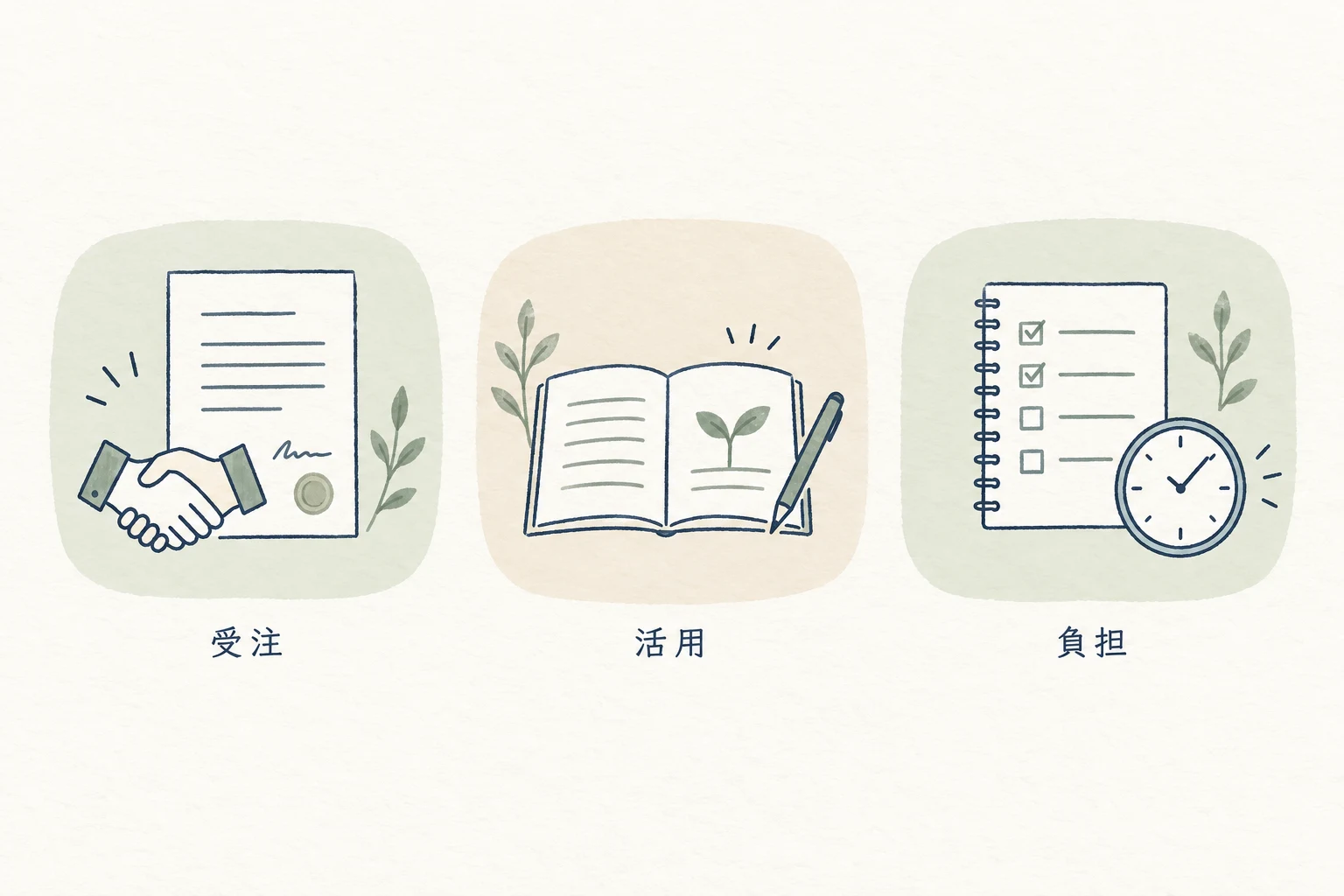 受注、活用、顧客負担を別の証拠として並べ、一つの成功点へ合算しない