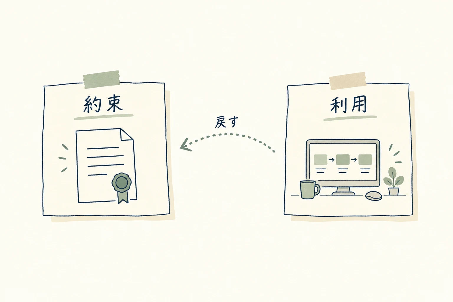 営業が伝えた約束とCSが確認した利用後の事実を並べ、違いが出たら説明へ戻す