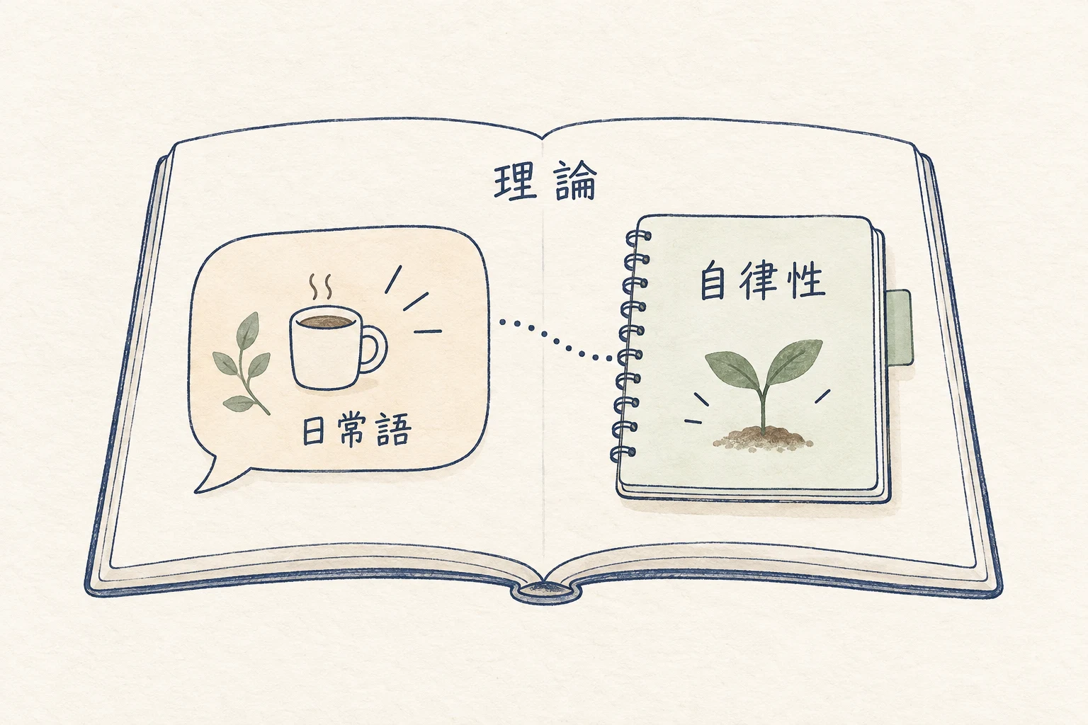 自己決定感は日常語の説明。自己決定理論の自律性に近いが、同じ正式名称や尺度とは扱わない