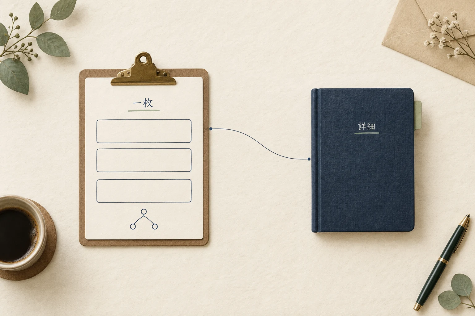 場面別の一枚に、使う条件、最初の行動、返答後の分岐を書き、詳しい正式資料とは分けて置く