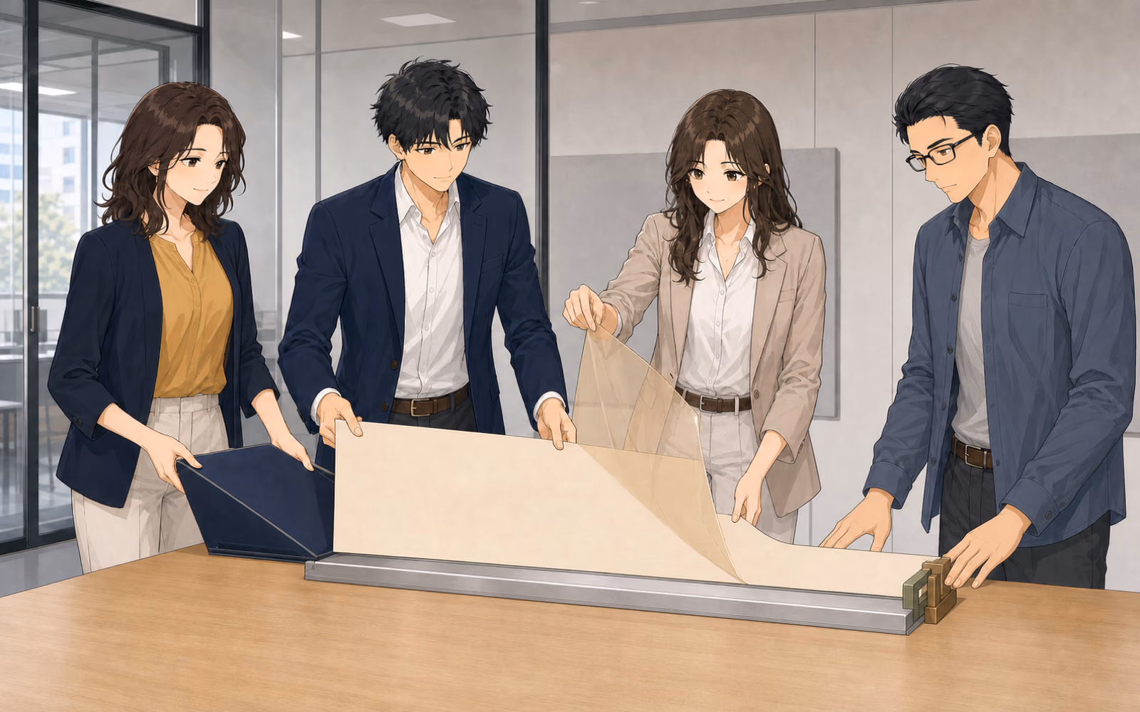 営業メールの下書きを、確認済みの事実、AIの推測、人が送信前に確認する項目に分けるミナト、カナエ、安田、江藤